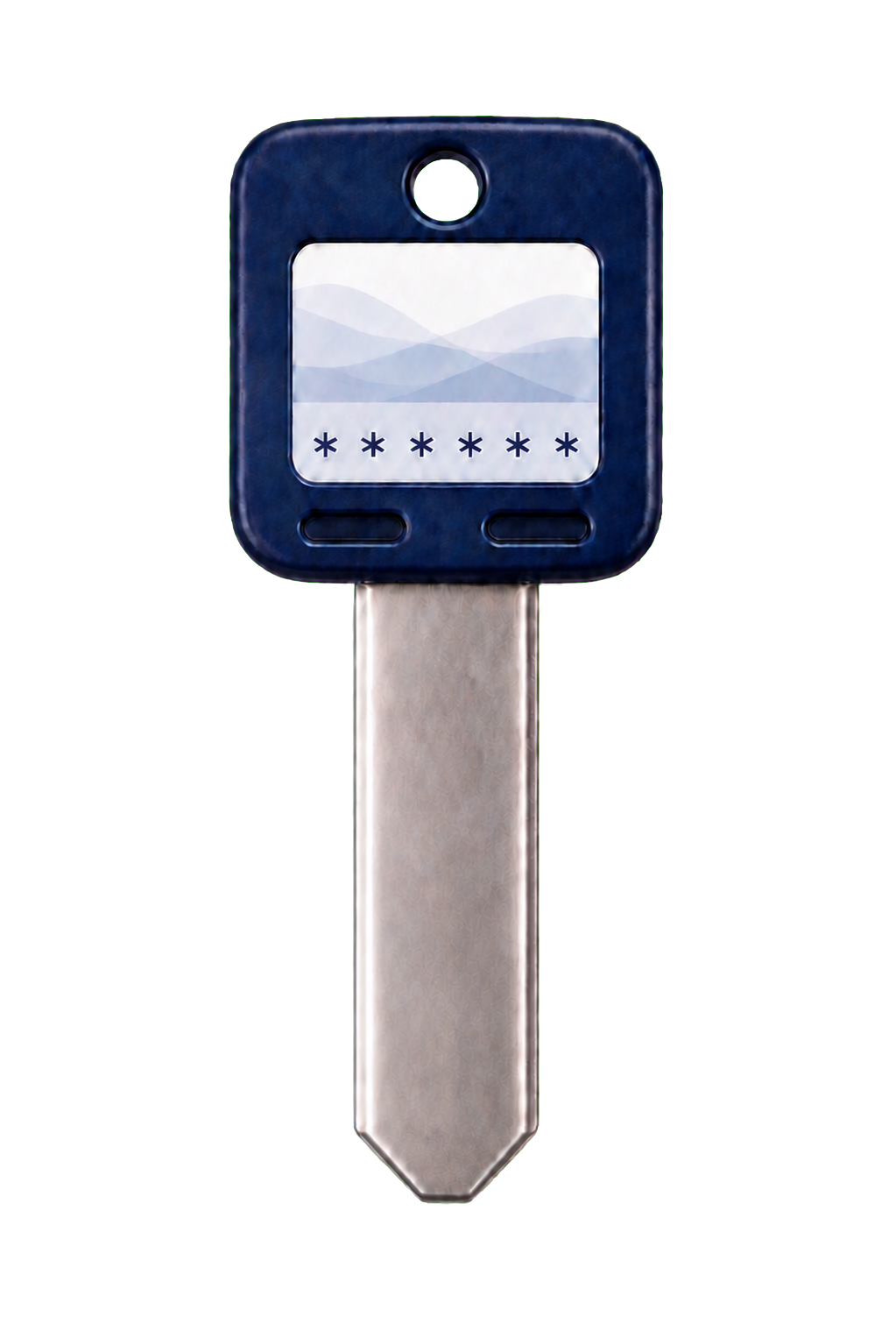 One blank mementom key with an anonymous image placeholder and masked private caption